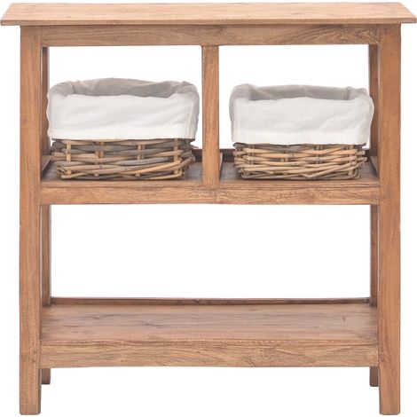 Table console，Table d'appoint，Bout de canapé，Meuble d'entrée bois d'acajou massif 69x28x70 cm