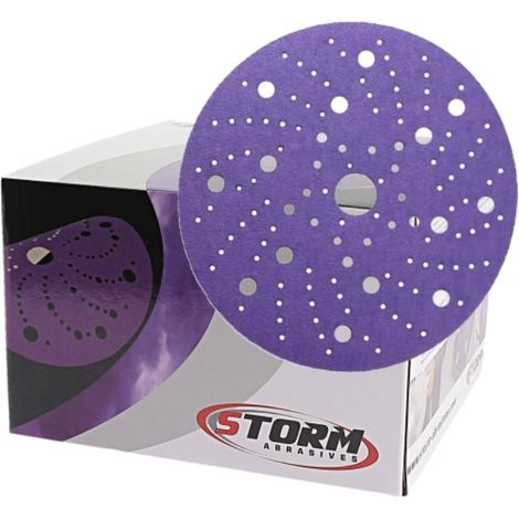 Disques abrasifs CRV céramique Multi-trous Ø150mm grain 320 100pcs STORM