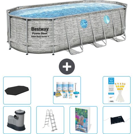 Bestway Power Steel Oval - 549x274x122 cm - 8-teilig S632