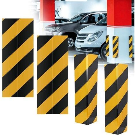 pair 4 Pièces Protection d'Angle Garage Adhésives Protection Murale Garage Voiture 40cm Protection Garage Mur Mousse Protection Garage Pare Choc Protecteur de Bord de Mur pour Colonnes, Coin