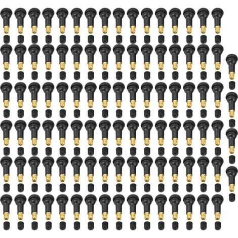 Trywise 100 pièces de rechange universel pour moto de voiture Snap dans la tige de valve de pneu de pneu (TR413) (1/4)