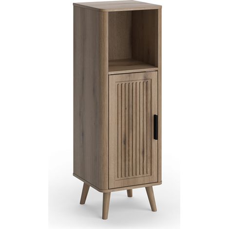 mobiletto bagno Skara, Rovere, 30 x 90 cm, Vicco (1/5)