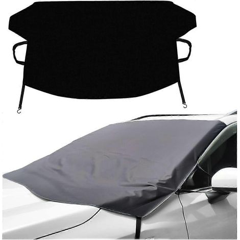 Housse de pare-brise de voiture, bâche de protection hivernale pour véhicules, protection contre le givre et le gel du pare-brise et de la vitre avant, contre la neige, le gel, le soleil et la poussiè (1/5)