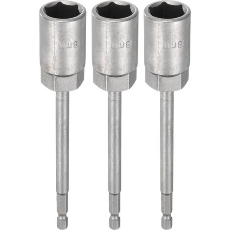 3pcs Embout De Tournevis À Écrous 18mm Douille Métrique À Choc (1/5)