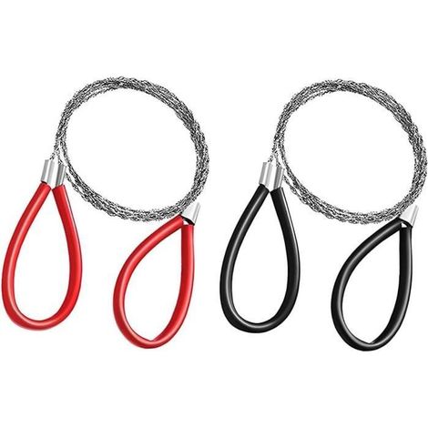 scie fil, scie de poche en acier inoxydable avec passants, petite maniable, rangement rapide, idéale pour l'extérieur, le camping, (1/4)