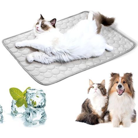 Kühlmatte für Haustiere 7055cm, geeignet für Hunde und Katzen, kann auch als Kühldecke verwendet werden, geeignet für Sofas, Böden usw. (grau) (1/5)