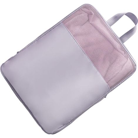 CCYKXA Vakuum-Kompressionsbeutel für Kleidung, Bettwäsche, Organisation, Satin-Stoff, tragbare Aufbewahrungslösung, platzsparend, Packwürfel (1/5)