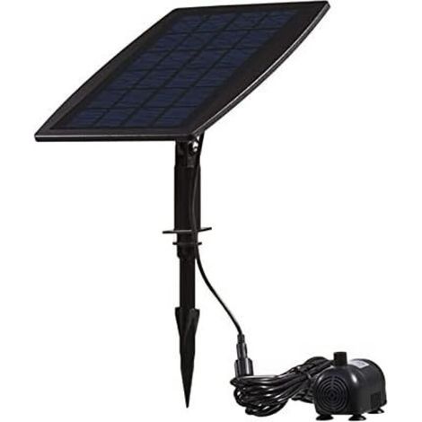 Bürstenlose Solarwasserpumpe für Teiche, Solarwasserpumpe für Springbrunnen mit 9V 2,5W Solarpanel, 200L/H. (1/4)