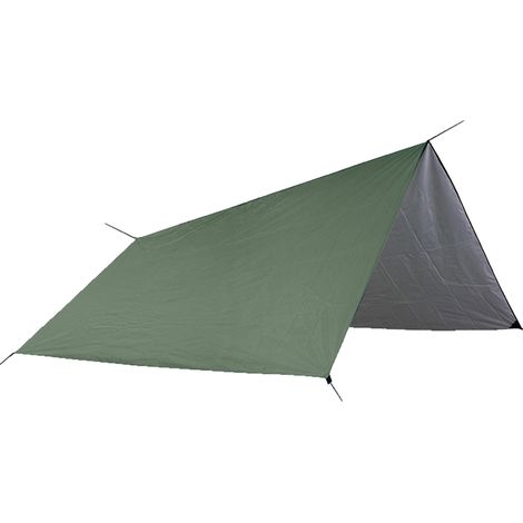 Lona Oxford 210T PU1000 – 3 x 3 metros (10 x 10 pies), impermeable, resistente a los rayos UV, parasol con 4 estacas y 6 cuerdas – Conjunto para exteriores, ideal para patio y jardín. (1/5)