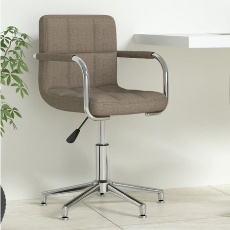 Bürostuhl Drehbar Taupe Stoff (1/5)