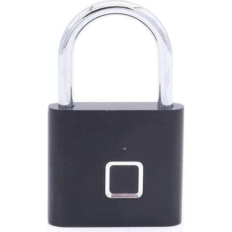 Cadenas à empreintes digitales, serrure de sécurité intelligente sans clé, détection des doigts, serrure antivol biométrique, valise de bagages, casier de gym, porte de maison, sac à dos (1/5)