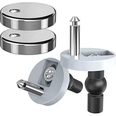 Ancable 2-Pack Quick Release Toilet Seat Hinges (1/5)