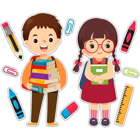 Schuldekorationen - XXL-Set für Schulkinder, 10 Stück