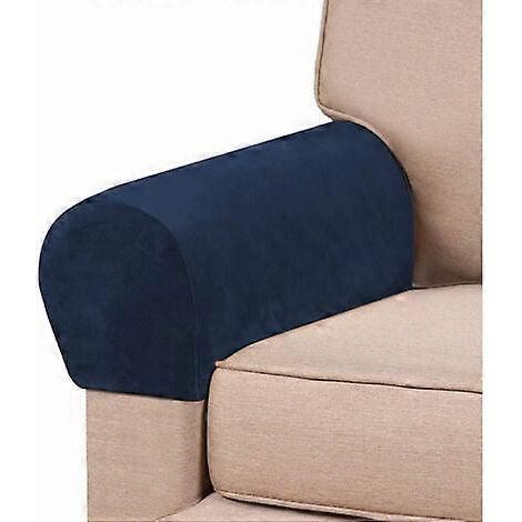 Housses d'accoudoirs élastiques emboîtables pour canapé, housses d'accoudoirs en velours, housses d'accoudoirs résistantes aux rayures, compatibles avec les fauteuils inclinables et les canapés de mai (1/5)