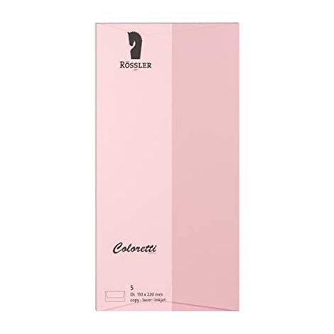 Enveloppe américaine dl coloretti 5 pcs. rose (1/3)