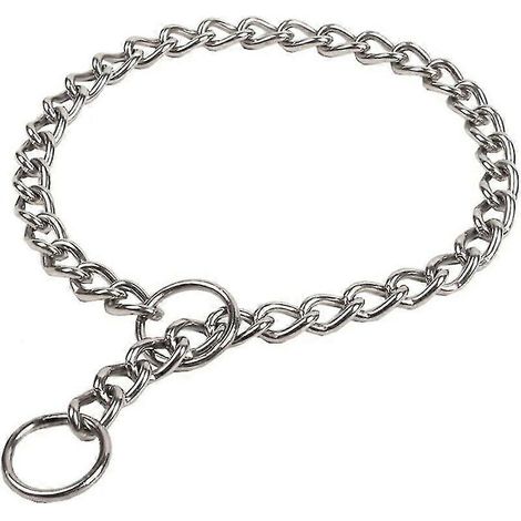 Roestvrijstalen slipkoppeling voor een duurzame, anti-trek trainingshalsband voor honden. - 3,0 mm x 55 cm (1/4)
