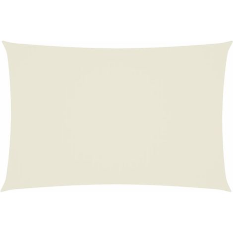 Maison Exclusive - Parasole a Vela Oxford Rettangolare 2x4 m Crema