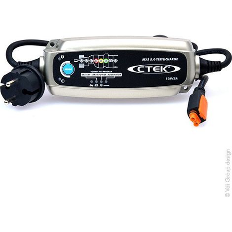 Ctek Cargador de baterías MXS 5.0 TEST & CHARGE 12V 5A
