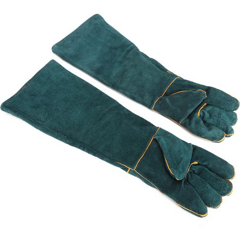 Gants anti-morsures d'animaux pour la manipulation de reptiles et d'oiseaux, accessoires de sécurité en cuir pour faucons (1/5)