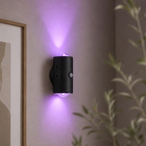 IluminaShop - Aplique LED Black con Sensor Colours RGB Sin Cables IP20  RGB (1/5)