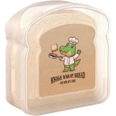 Boîte à sandwich réutilisable, boîte hermétique, boîte à pain transparente B (1/5)