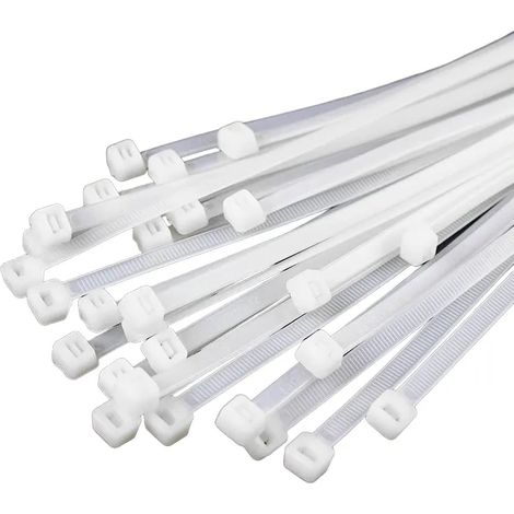 Fascette plastica 4.80 x 200 mm regolabile 100 pezzi