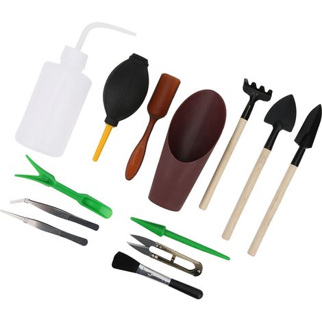 Ensemble de 13 mini ciseaux de jardin à main, pelle à planter et à arroser, outil pour plantes succulentes (1/5)
