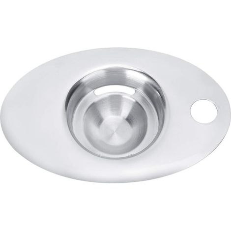 Séparateur d'oeufs, Séparateur d'oeufs en acier inoxydable Séparateur de blanc d'oeuf en céramique pour jaune d'oeuf, Gadgets de cuisine portables Outil de cuisson Blanc d'oeuf Facile à enlever Blanc (1/5)