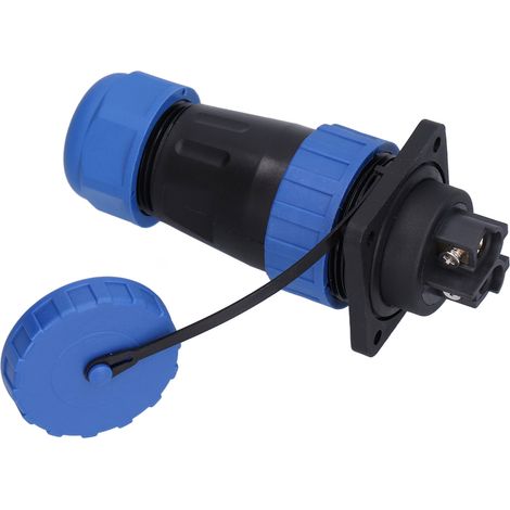 Connecteur Étanche Carré 4 Pôles IP68 Aviation 250V 45A pour Câble LP282