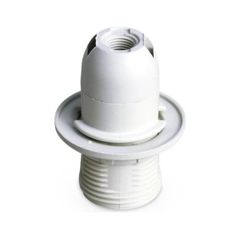 GSC 101530002 Thermoplastische Lampenfassung mit Halbgewinde E14 Weiß