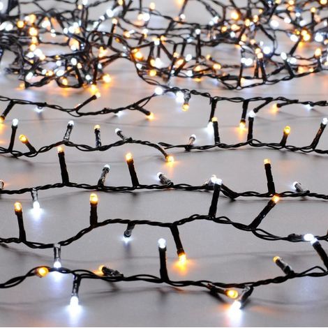 5.1m Outdoor Battery Power Flickering Effect LED Christmas Fairy Lights Decoration (1/2)