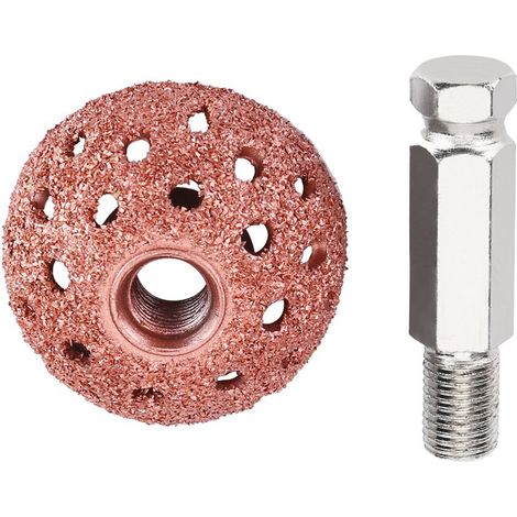 Tête de meulage pneumatique semi-circulaire de 38 mm pour la réparation de pneus + barre hexagonale (1/5)