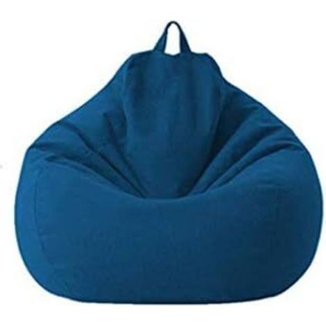 Ensoleille – Housse de canapé inclinable en tissu bleu 70 x 80 cm – Protection contre l'usure – Facile à nettoyer – Convient pour fauteuils et poufs (1/5)