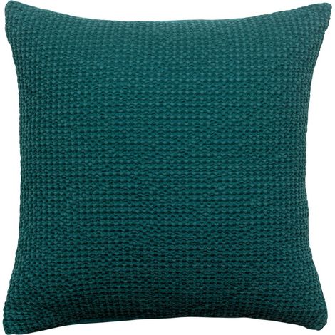 VIVARAISE - Coussin Vivaraise Maia - Coton marron 45x45 cm (1/4)