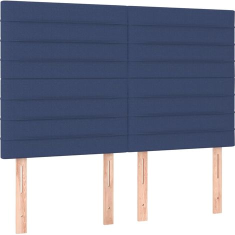 Maison Exclusive - Testiera Blu 144x5x118/128 cm Tessuto