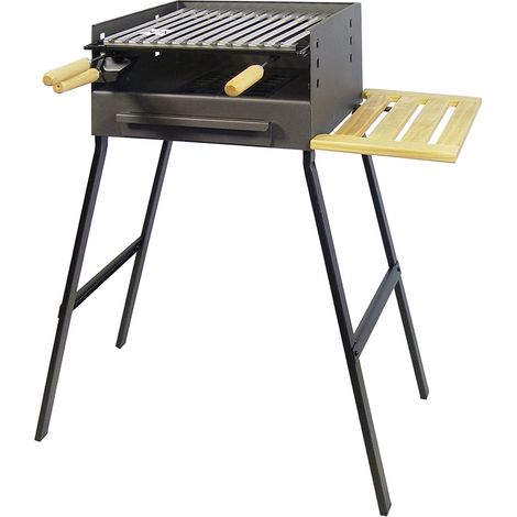 Barbacoa parrilla IMEX EL ZORRO inox con bandeja 71430 (1/4)