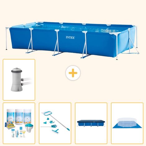 Intex Piscine Tubulaire Rectangulaire - 450x220x84 cm - 6-pièces S20066 (1/5)