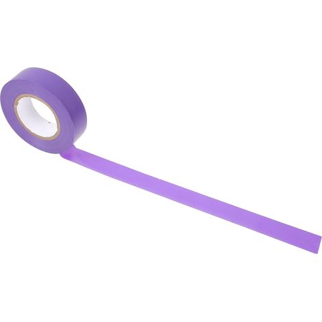 Cinta Aislante Eléctrica Morada de Pvc para Bricolaje y Uso (1/5)