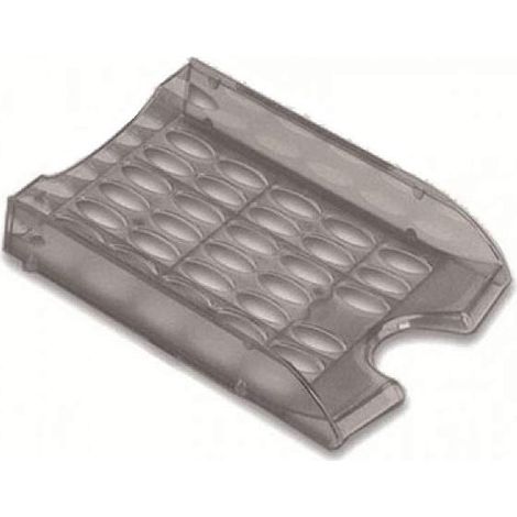 Fellowes Bandeja Portadocumentos Perforada E040TGF Modula, Transparente Gris Ahumado, Formato A4, Apilable