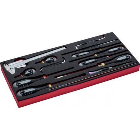 BAHCO - Jeu d'outils en pouces, module pr caisse à outils métallique 1483K/1483KHD-16pc