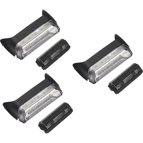 Remplacement de Rasoir, Têtes de Rasoir Compatible avec Braun Série 10B / 20B 1 190 180 170 Cruzer, Rasoir Rechange 10B/20B Noire pour Rasoir, Tête De Rechange pour Rasoir Électrique (1/5)