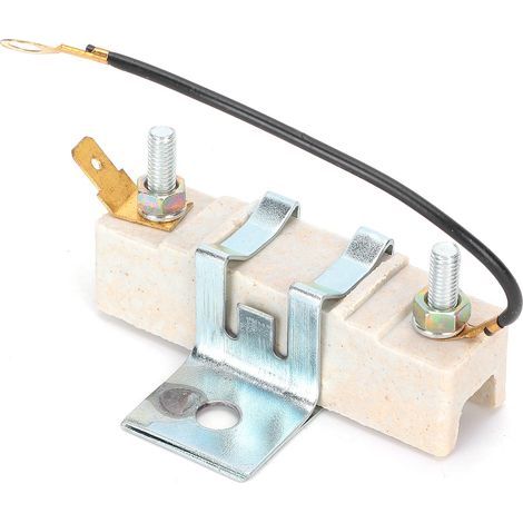 Resistencia de bobina de encendido, resistencia de lastre de bobina de encendido de metal y cerámica de 3,8 ohmios para coches clásicos, compatible con todas las bobinas de 3,8 ohmios.