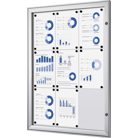 eurokraft pro, Vitrine d'affichage à porte battante, l x h x p