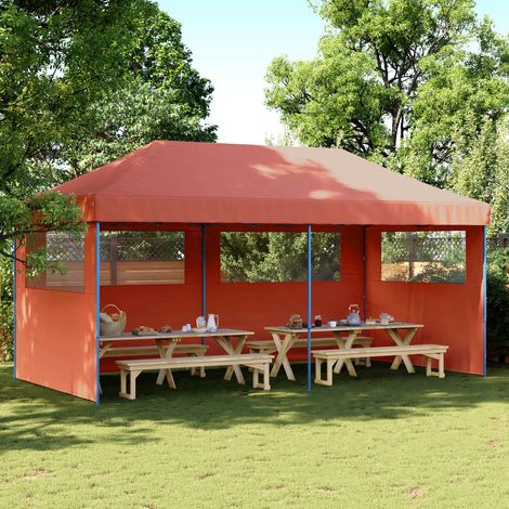 Party-Zelt Terrakotta 292 x 580 x 315 cm Oxford-Stoff