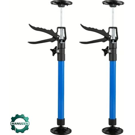 Manuzen - Lot de 2 étais télescopiques pour placo et meubles — Réglable de 50 à 115 cm (1/5)