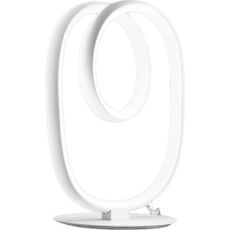 Lampada da tavolo Diva L Bianco - Abat-jour LED 17W 3000K 900lm in alluminio e silicone, Diffusione 360 gradi, Dimmerabile integrato - Gealuce (1/5)