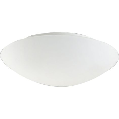 Plafonnier Pandora En Métal Et Verre Soufflé Avec Détecteur De Mouvement Intégré, Douille E27 2X40W, Couleur Blanche, Code Article 3222-65-102 (1/3)