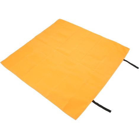 Couverture anti-feu d'urgence en silicone et fibre de verre ignifugée, orange, pour la cuisine et la maison. (1/5)
