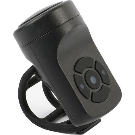 Sonnette électrique de vélo USB rechargeable avec alarme antivol, klaxon vélo pour VTT route (1/5)