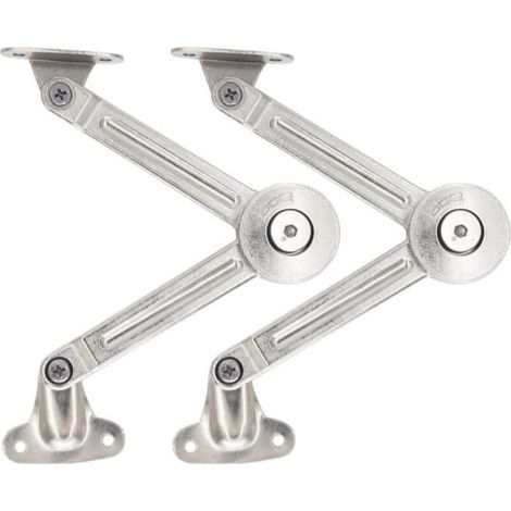 Two sets of soft-close kitchen cabinet door brackets - smooth and controlled opening - any support rod